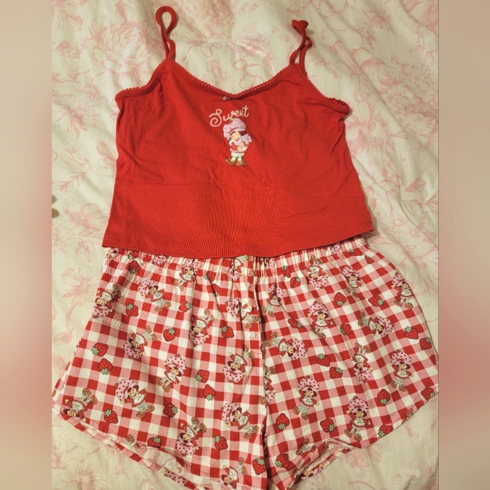Sweet Red Women's Sleepwear Set